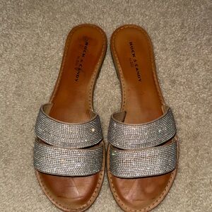 Rock & Candy Glittering Silver Sandals